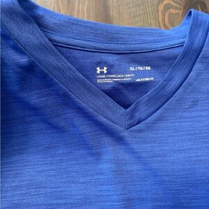Under Armour Men's Royal Blue V-Neck Tee